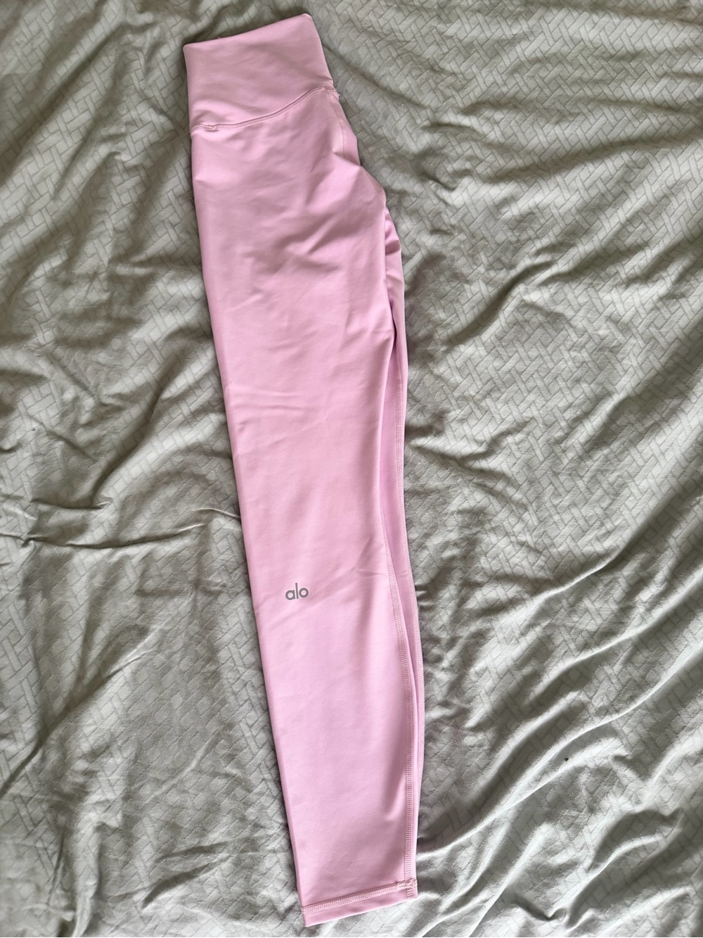 ALO Yoga Kids Light Pink High-Rise Leggings